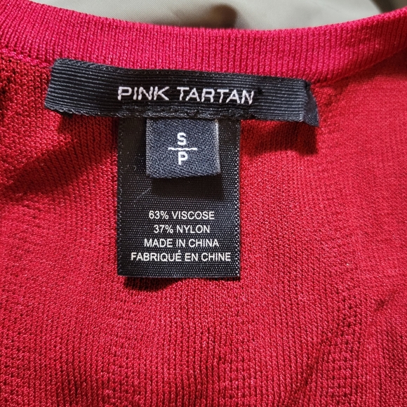 Pink Tartan fit and flare red dress - Picture 6 of 7